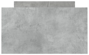 betonszürke ágykeret fej- és lábtámlával 90 x 190 cm