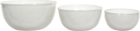 3 db Gyümölcstál fém, fehér