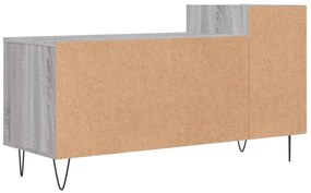 szürke sonoma színű szerelt fa TV-szekrény 100x35x55 cm