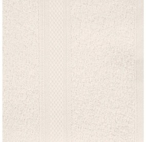 CLARYSSE ELEGANCE törölköző 70x140 cm krémszínű, 100% pamut