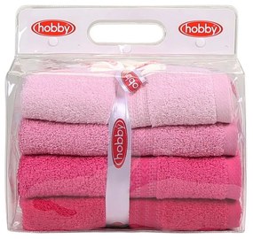 Kéztörlő Szett (4 db) Rainbow - Pink