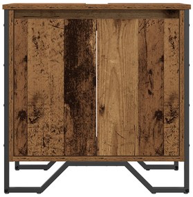 Fürdőszoba mosdókagyló szekrény Régi Fa 60x35x60 cm Mérnöki Fa