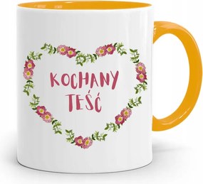 Sárga Bögre Apósnak Szeretett Após Ajándék fényképes nyomtatással