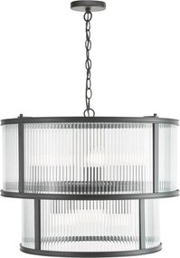 Dar Lighting glamour modern függeszték bianka matt fekete darbia0622