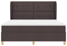 Boxspring Ágy Matrac Kávébarna 180x200 cm Szövet