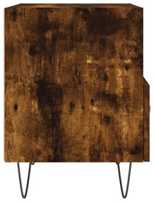 Füstös tölgy színű szerelt fa éjjeliszekrény 40 x 35 x 47,5 cm