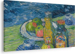 Kép - Alexej von Jawlensky, Still Life with Bottles and Fruit, reprodukciók (90x60 cm)