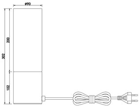 GLOBO 21000N - Asztali lámpa ANNIKA 1xE27/25W/230V átm. 9 cm króm