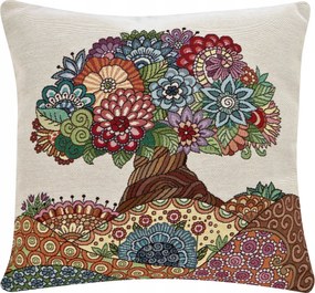 Dekoratív párnahuzat 45x45 cm Mandala fa