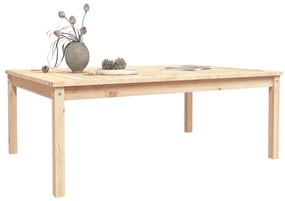 tömör fenyőfa kerti asztal 121x82,5x45 cm