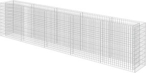 vidaXL horganyzott acél gabion magaságyás 450 x 50 x 100 cm