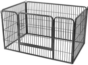 Kutya kennel, kutyaketrec 122 x 80 x 70 cm szürke