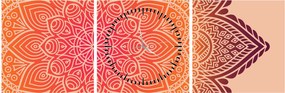 Kép - mandala art (órával) (90x30 cm)