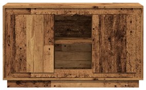 antik fa színű szerelt fa tálalószekrény 102 x 35 x 60 cm
