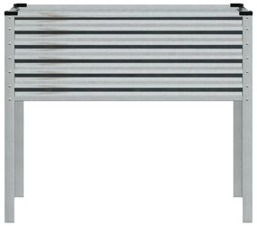 Horganyzott acél kerti virágtartó 100 x 41 x 90 cm