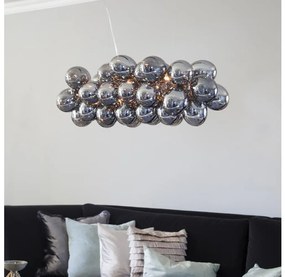 ByRydens 4200880-4505 - Csillár zsinóron GROSS BAR 8xG9/5W/230V füstös/fekete