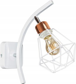 Fali Lámpa Diamond Hullám Fehér Réz