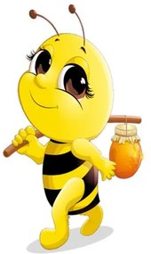 Falmatrica gyerekeknek Méhecske és méz 10x10cm NK4560A_1HP