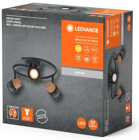 Ledvance - LED spotlámpa DECOR CORK 3xGU10/3,4W/230V