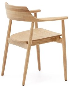 Natúr színű tölgyfa étkezőszék Fondes – Kave Home