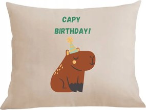 Párna párnahuzat Születésnapi ajándék Kapibara