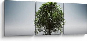 Kép - Magányos fa (órával) (90x30 cm)