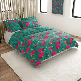 Pamut ágyneműhuzat VIVIDELLE POLY zöld Ágyneműhuzat mérete: 70 x 90 cm | 140 x 200 cm