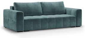 Luca kék kinyitható bársonykanapé - Milo Casa