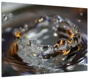 Vízcseppekből készült karkötő képe (üvegen) (70x50 cm)