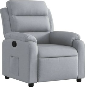 vidaXL világosszürke szövet relaxfotel