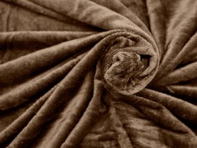 VIOLET mikroplüss pléd150x200 cm sötétbarna