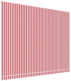 piros és fehér csíkos pótszövet napellenzőhöz 4,5x3,5 m
