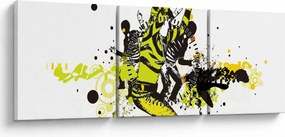 Kép - Street dance (órával) (90x30 cm)