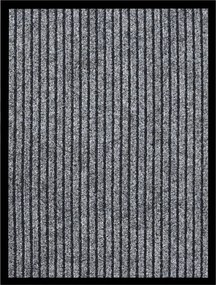 vidaXL szürke csíkos lábtörlő 40 x 60 cm