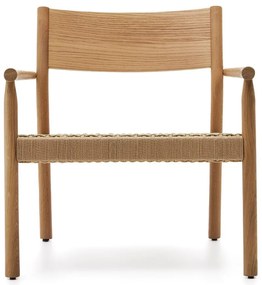 Világos natúr színű szőtt fotel Yalia – Kave Home