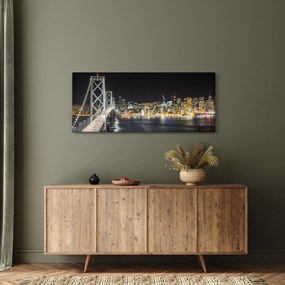 A Brooklyn-híd és a New York-i kép (120x50 cm)