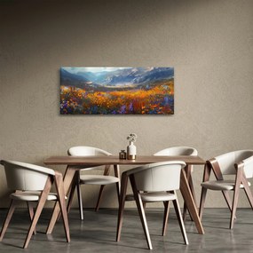 Kép - Festett hegyi táj II. (120x50 cm)