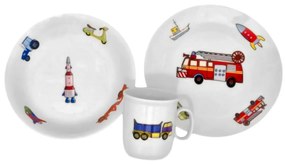 Thun 3 részes gyermek étkészlet Auto-Moto