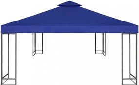 sötétkék csere pavilon ponyvatető 310 g/m² 3 x 3 m