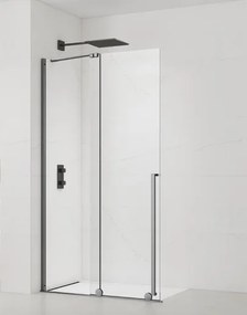 Walk-in zuhanyparaván 110 cm SAT Xmotion PVD Gun metal SATBWIXM110GM