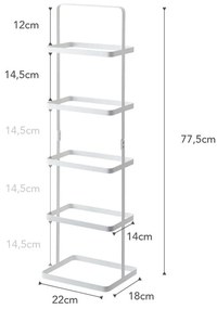 Fehér fém cipőtartó állvány Tower Shoe Rack – YAMAZAKI