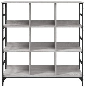 szürke sonoma színű szerelt fa tálalószekrény 102x32x103,5 cm