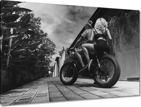 Képek 120x80 Szerelmes pár a motoron