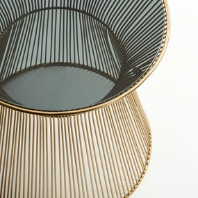 Kerek tárolóasztal üveg asztallappal ø 40 cm Jolene – Kave Home