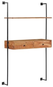 tömör akácfa fali pult 90 x 40 x 170 cm