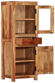 vidaXL tömör akácfa magasszekrény 40 x 34 x 110 cm