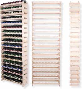 144 palackos bortartó állvány 18x8-as moduláris állvány szerszámok nélkül bővíthető