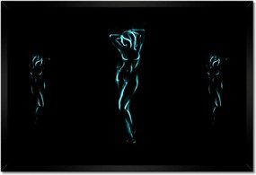 Poszterek keretben 60x40 Forró lány Türkiz