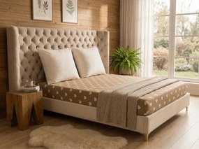 Mikroszálas lepedő CARAMHEART barna 90x200 cm