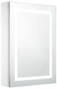 tükrös fürdőszobaszekrény LED világítással 50 x 13 x 70 cm